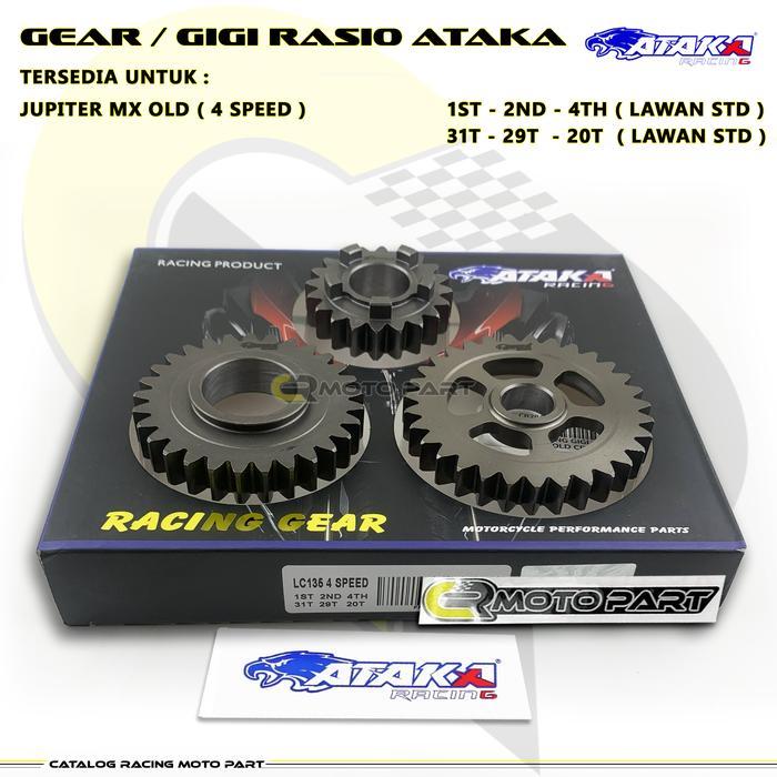 ATAKA Racing Gigi Rasio Jupiter Z Vega R MX New MX Old MX King Lawan Standar STD Gear - MX OLD 31-29