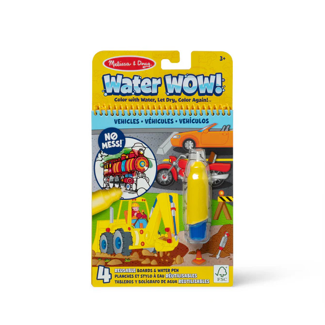 Mainan Melissa & Doug Water Wow - Vehicles