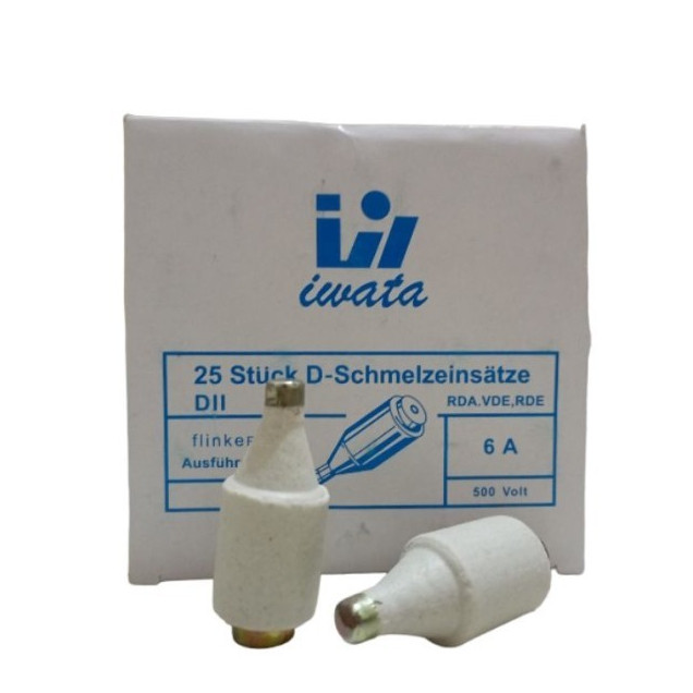 Sekring Batu 6A 10A Sikring Sekreng Listrik Rumah Keramik Fuse Britmax / Iwata