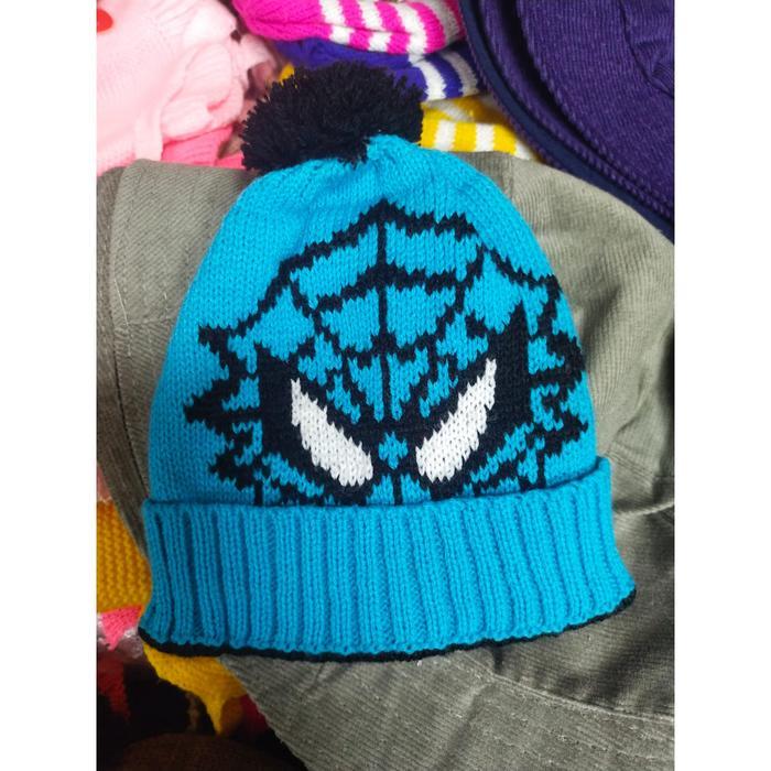 Kupluk Topi Bayi Anak Laki Laki Model Spiderman Lucu Keren Usia 4 Bulan - 2 Tahun Laki-Laki Anak-Ana