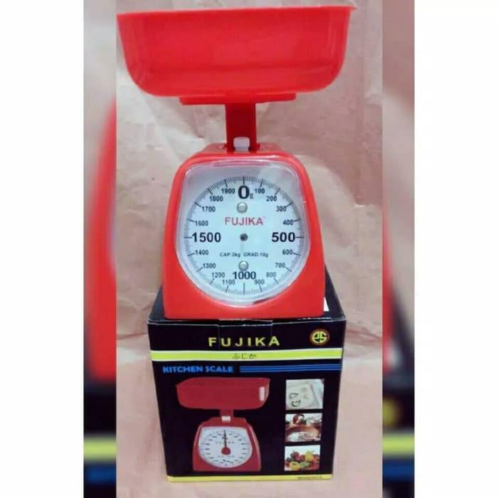 Timbangan Kue Fujika 2kg/Kitchen Scale 2kg/Timbangan kue Merah