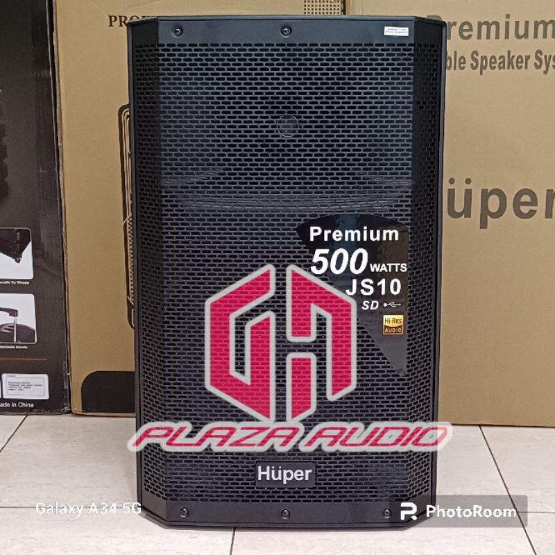 [ 100% ORI ] Speaker Aktif HUPER JS10 Premium Quality - 15 Inch 500 Watt Bisa USB
