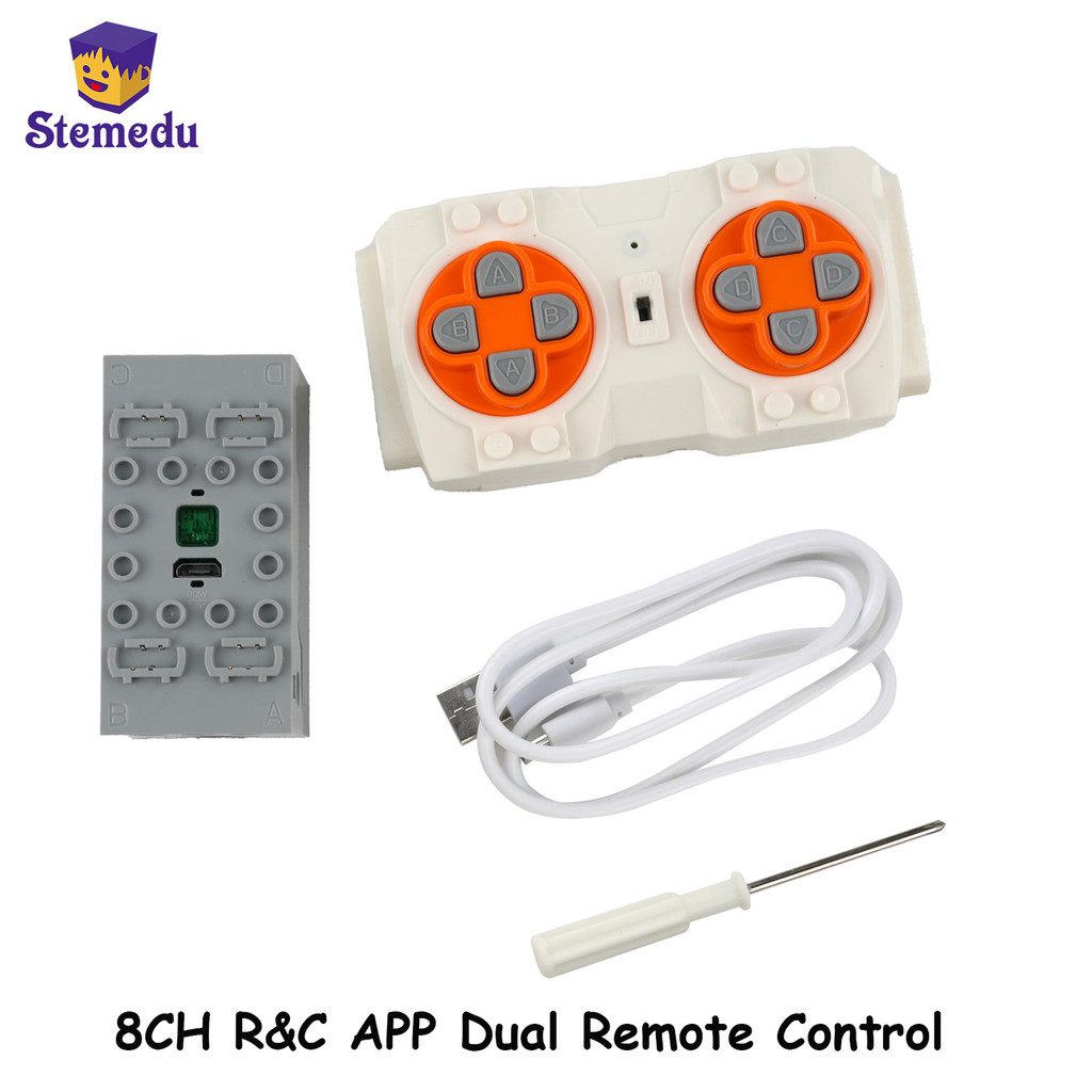 MOULD KING 2.4G R/C APP Dual Remote Control 4.0 Intelligent Builng Blocks Lithium Battery Box for 13