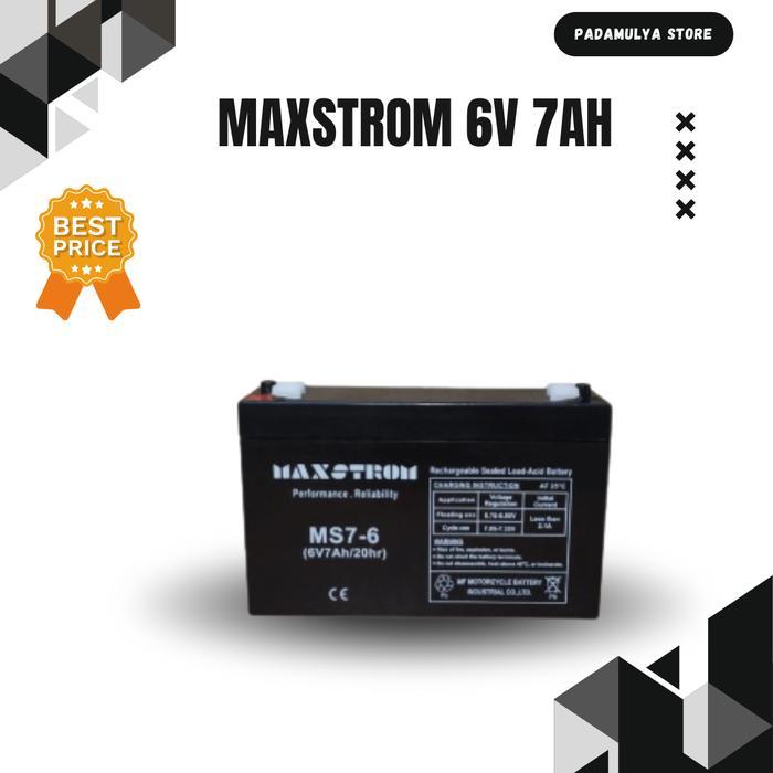aki VRLA 6v 7ah | aki ups 6v 7ah | Maxstrom 6v 7ah