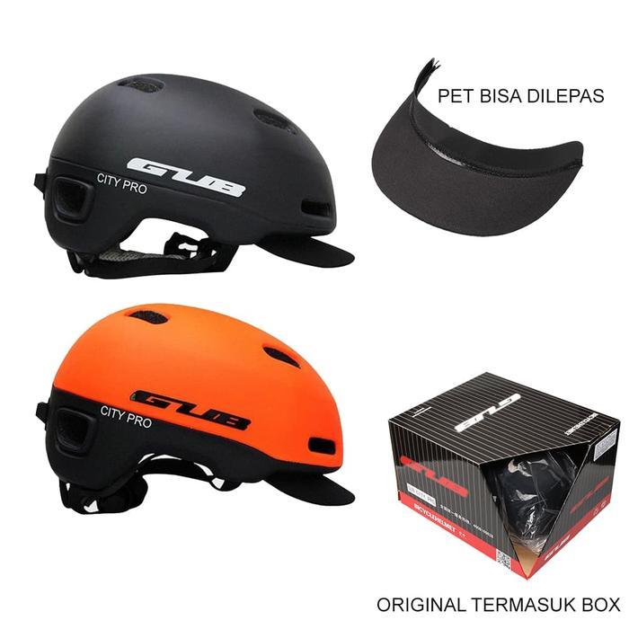 Helm Sepeda GUB mirip Helm BERN - Orange, L