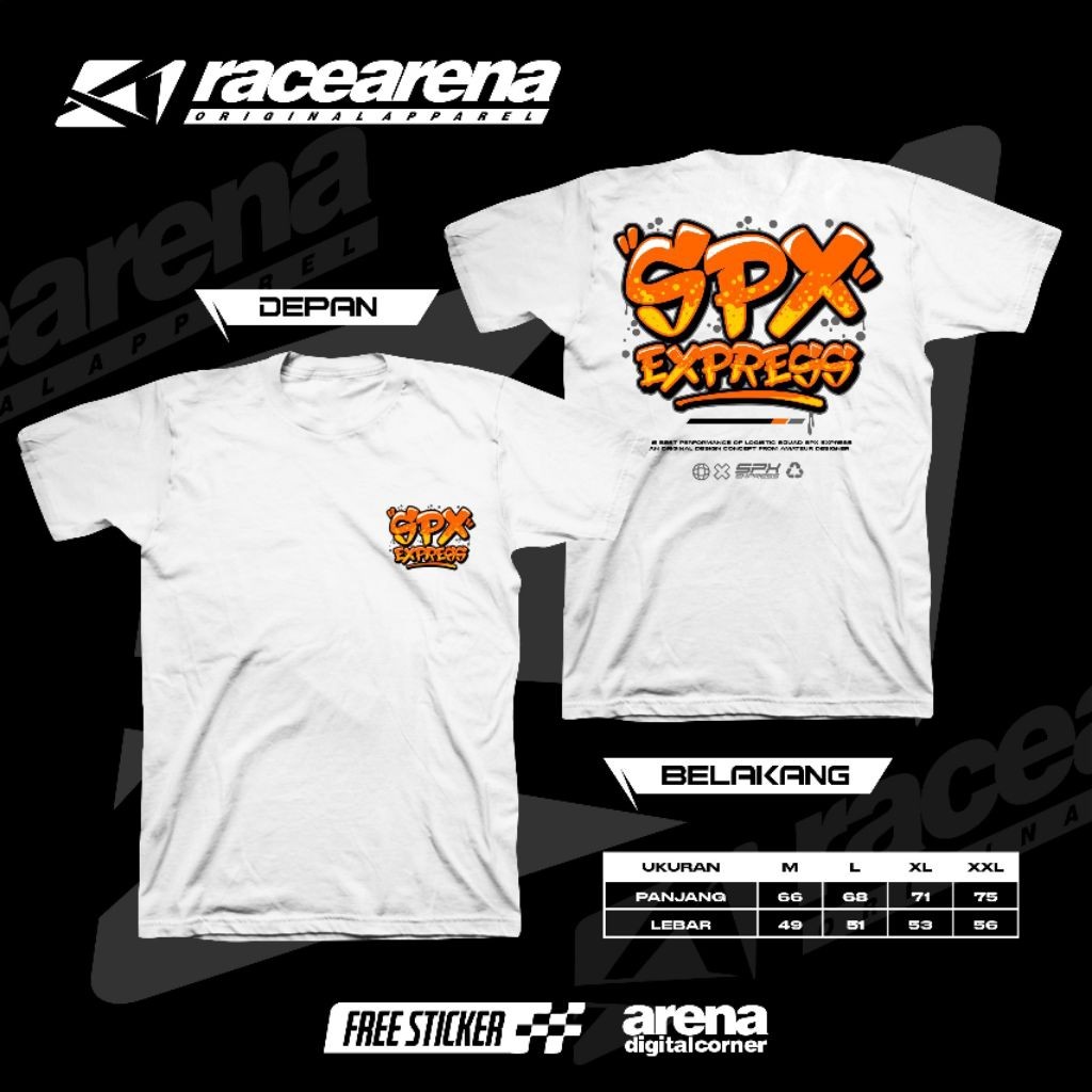 Kaos SPX Express Grafity Style/Kaos Kurir/Kurir Paket Indonesia