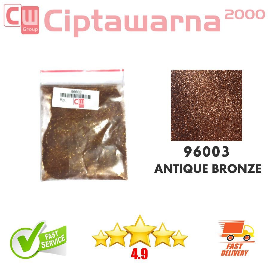 Glitter Tahan UV Khusus Aplikasi cat motor & mobil 5 ml - Gliter Antique Bronze Coklat - A4 CWS