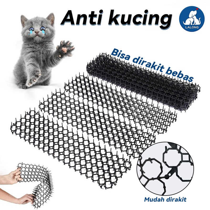 Plastik Senjata 13*49CM Tikar Berduri Anti Kucing Ajaib Rumah Anti Penolak Kucing