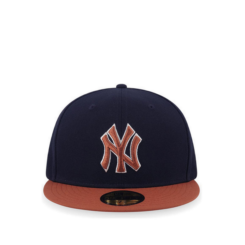 New Era 5950 Two Tone Outlined New York Yankees Men's Caps - Navy Earthy Brown
