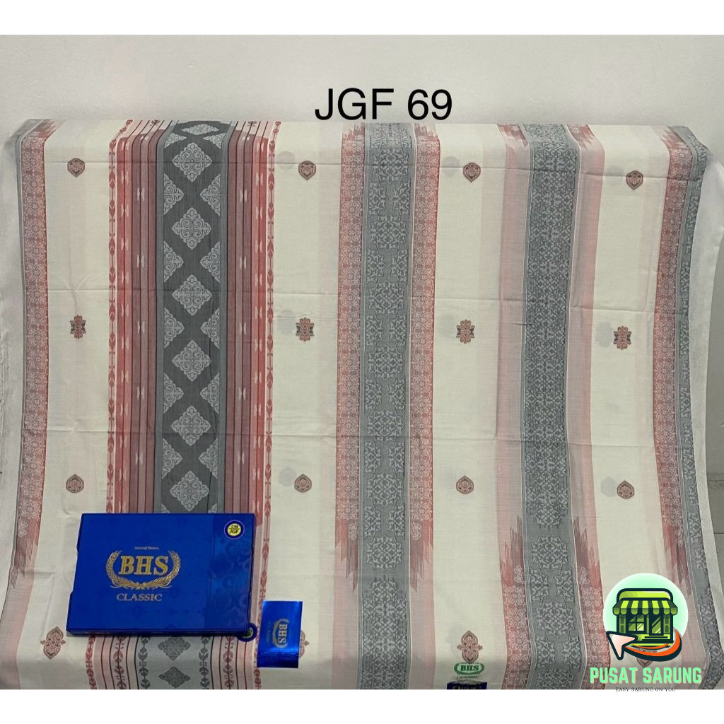 SARUNG BHS CLASSIC JSK GOLD & SILVER JGA //JGL //JGF // JGB // JGN Ori Asli Murah Hitam Putih