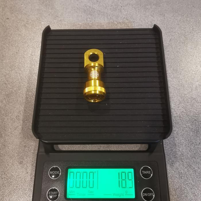 Pedal holder QR union Jack for MKS - gold