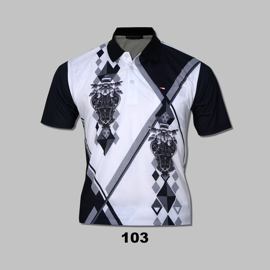 NEW Miller Neuman Kaos Kerah Pria Bapak Dewasa Bahan Katun Berkantong MN-103