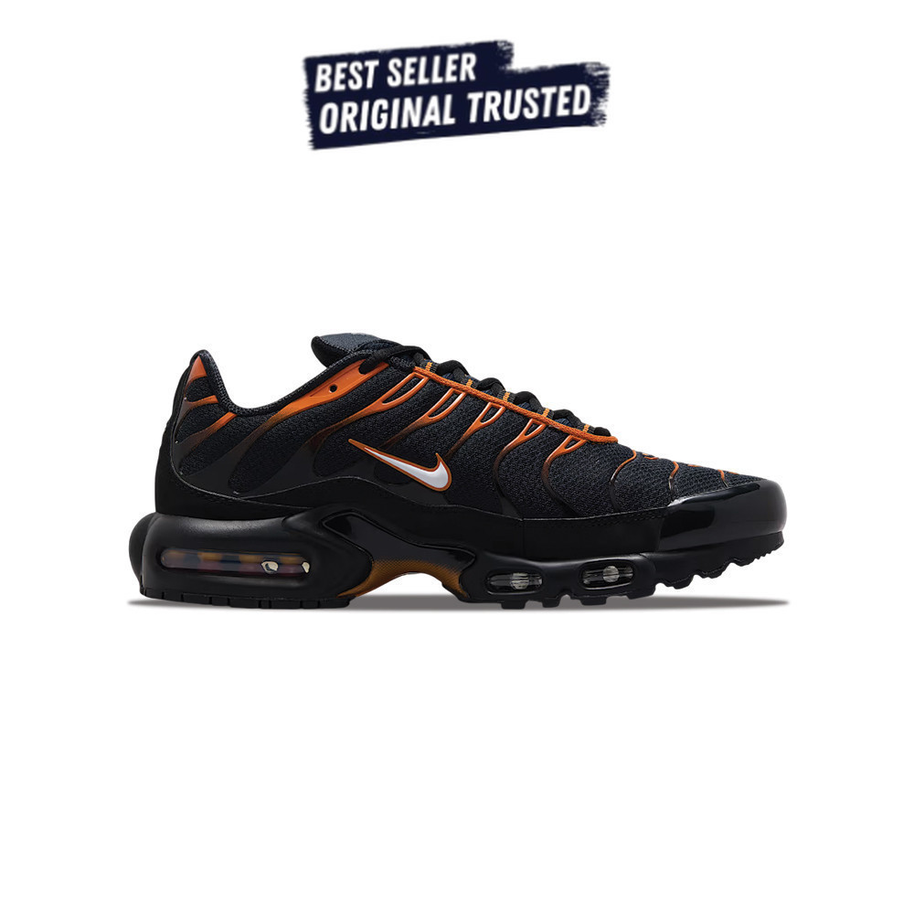Sepatu Sneakers Nike Air Max Plus Tn Black Orange  Original BNIB
