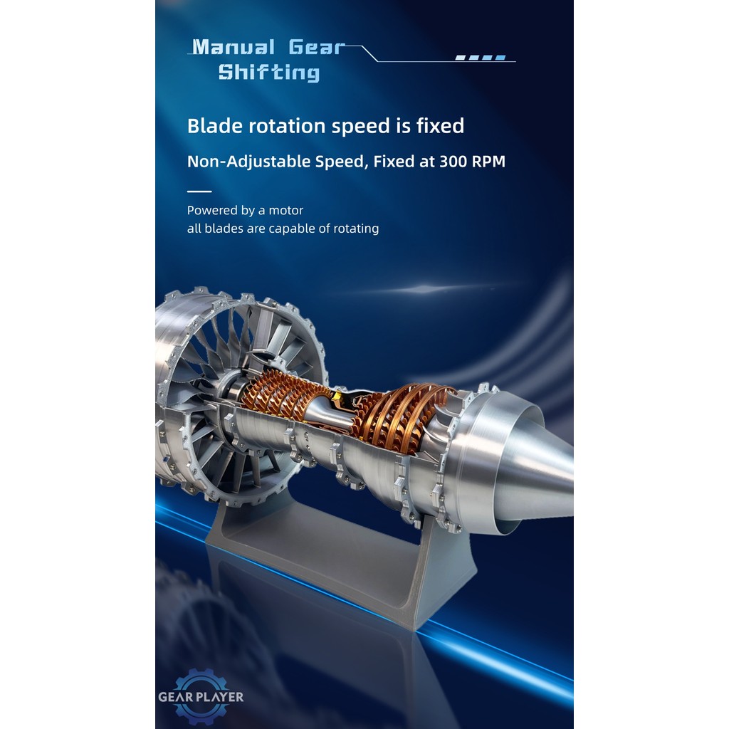 Super large turbine engine model Engine model kit Assembling toy