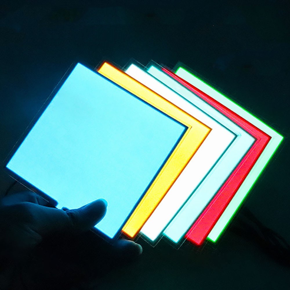 EL Panel Backlight Led Glowing 10*10cm Panel Backlight LED Electroluminescent El Backlight With DC12