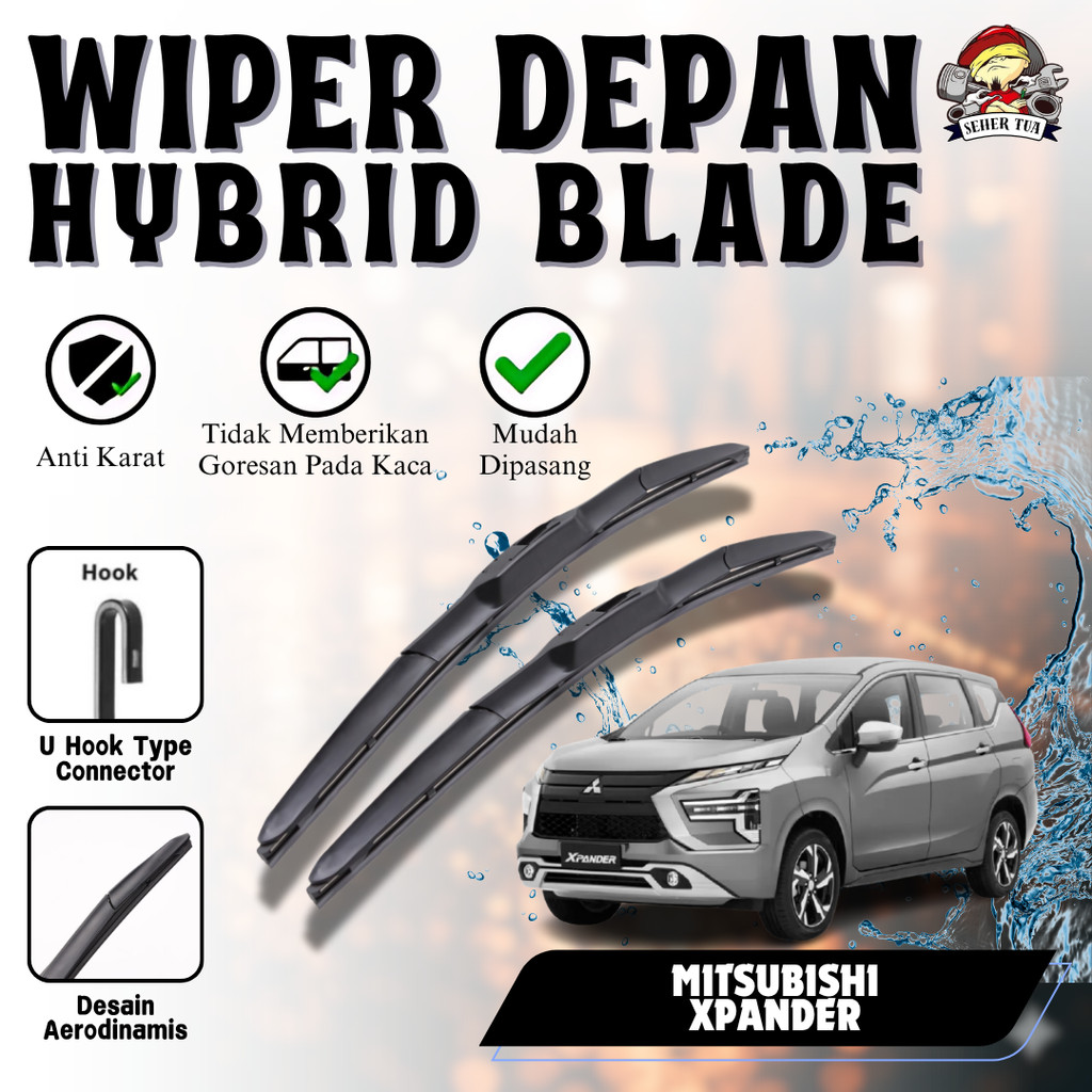 Wiper Mobil Premium Hybrid Blade Mitsubishi Xpander – Karet Wiper Mobil Berkualitas