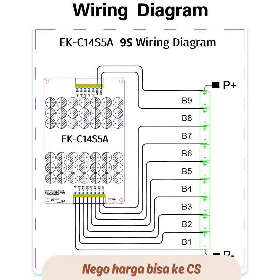 LL In Stock 5A 9S 10S 11S 12S 13S 14S Lipo Lto Battery Energy Active Equalization 30AH To 300AH