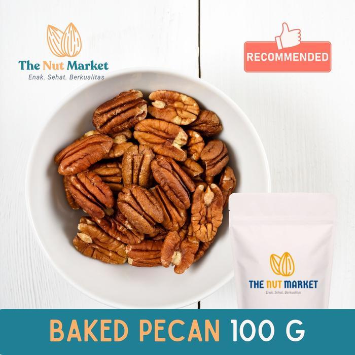 Roasted Pecan Nuts 100 gram, Kacang Pecan Kupas Oven, AUSTRALIA