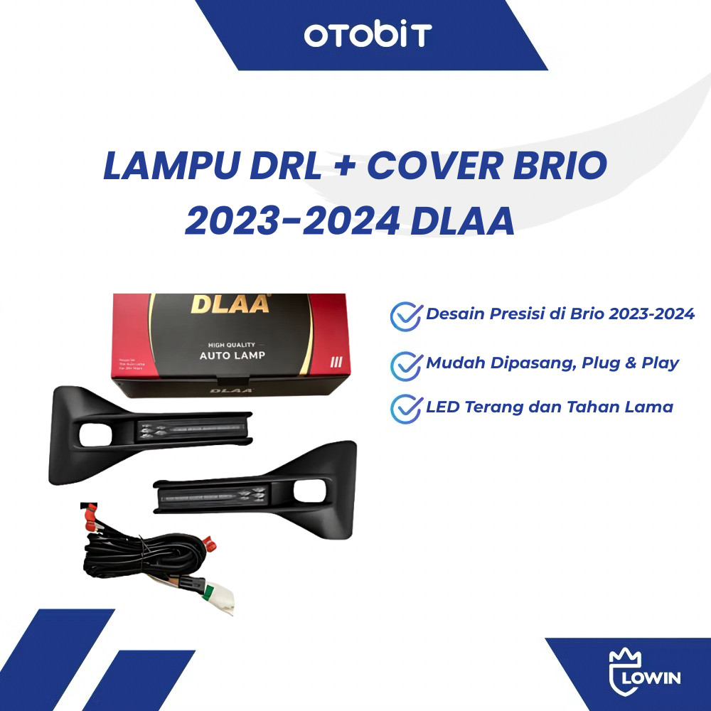 Lampu DRL + Cover Brio 2023 2024 DLAA Led Welcome + Sein Running Plug and Play