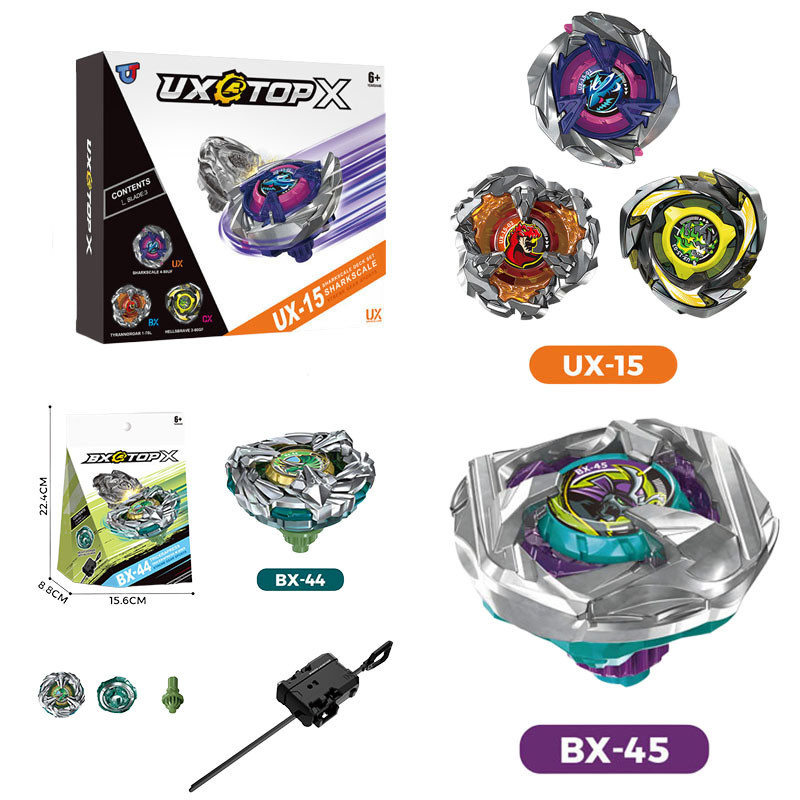 Beyblade X UX-15 Shark Scale Deck Set CX-00 CX-07 Pegasus Blast Anak-anak Pertempuran Mainan Hadiah