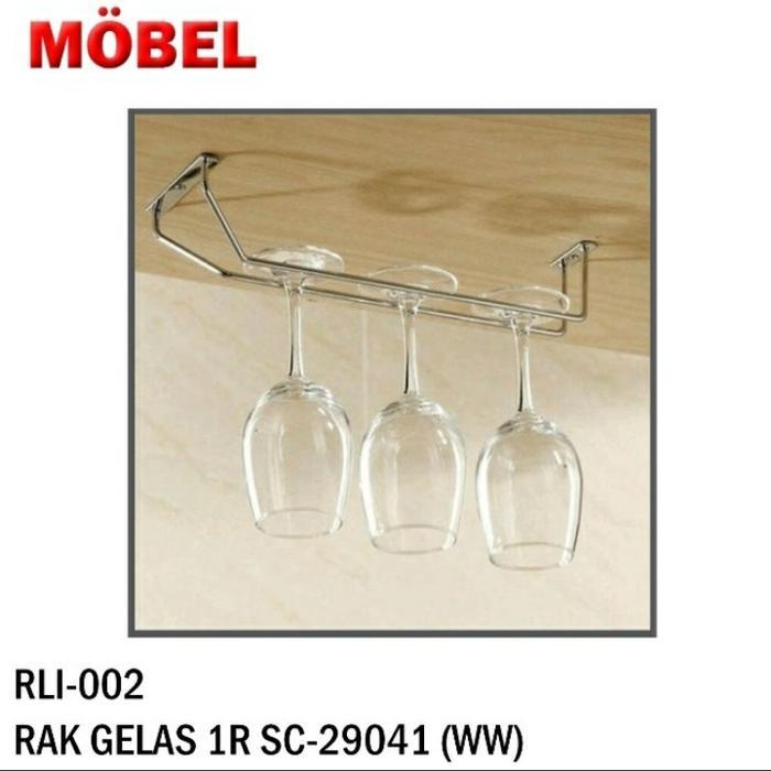 rak gantungan gelas wine stainless sus 304