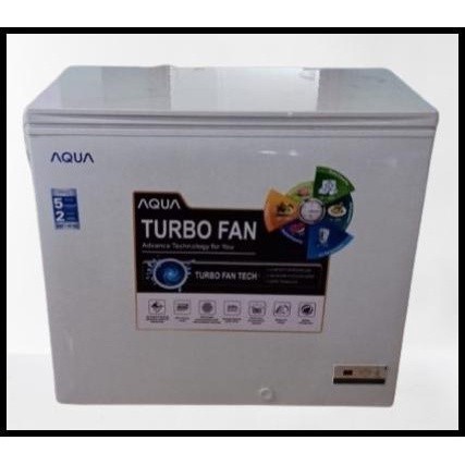 Promo Aqua Chest Freezer Box Freezer 203L Turbo Fan Aqf-220Tf Aqf 220Tf