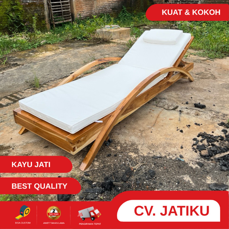 sunbed, sunbed pool,lonjer ,lounge chair , sun chair lounger, bangku kolam renang tanganan lengkung 