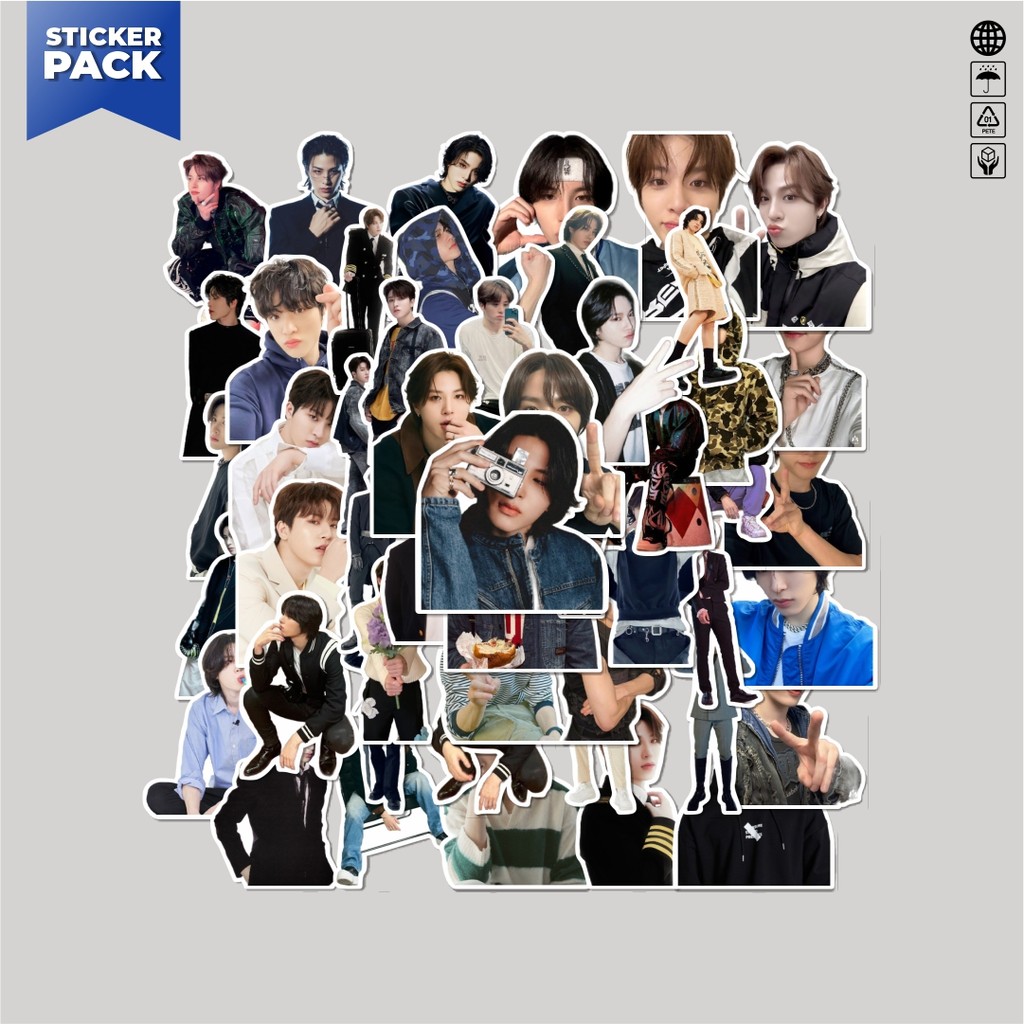 [100PCS]Stiker Pack Stiker SO JUNGHWAN (TREASURE) Aesthetic Vinyl Anti Air Dekorasi Sticker Laptop B