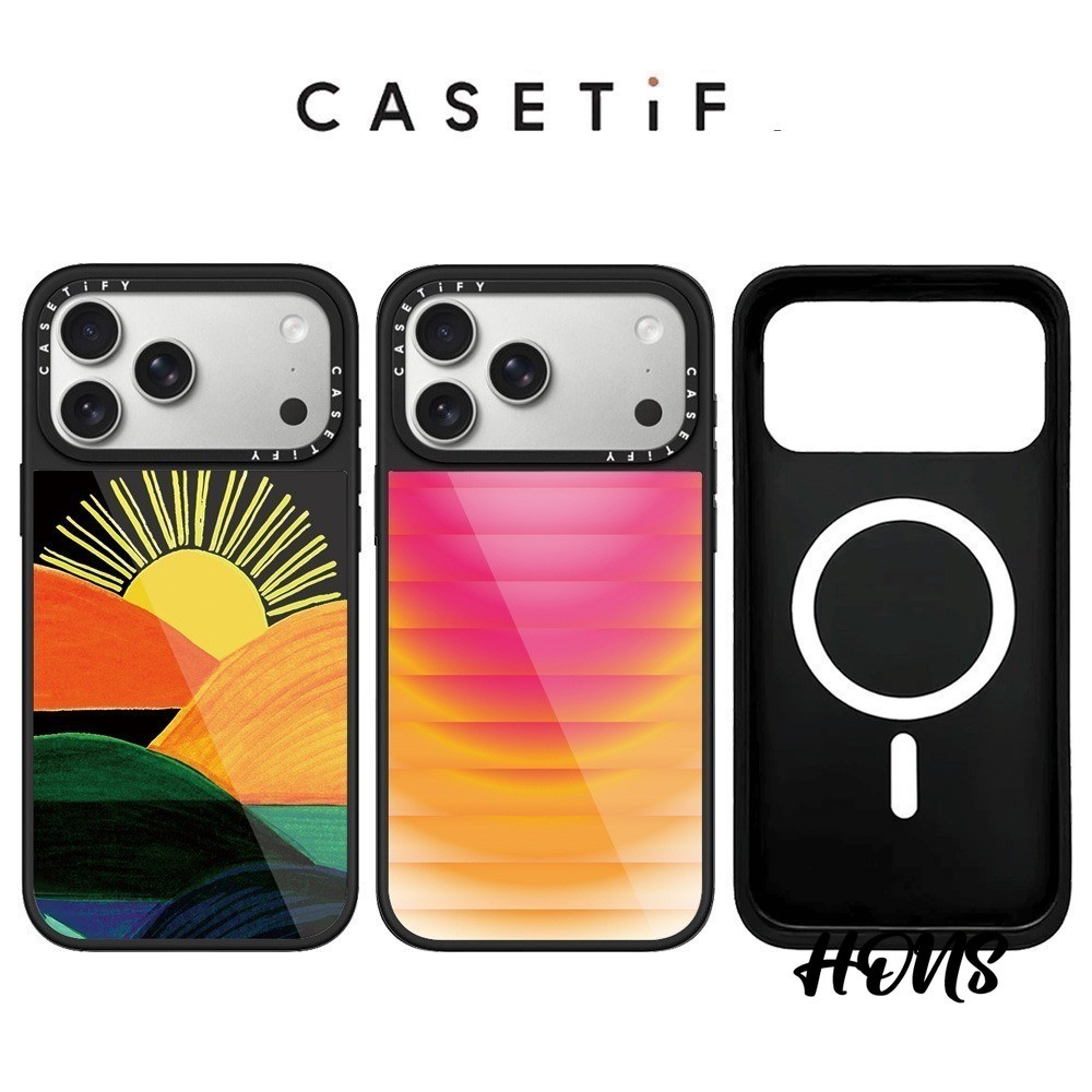 CASETiFY Design sense Crystal Glaze Magnetic Sunset Glow Mirror Phone Case For IPhone 17 Pro Max 17A