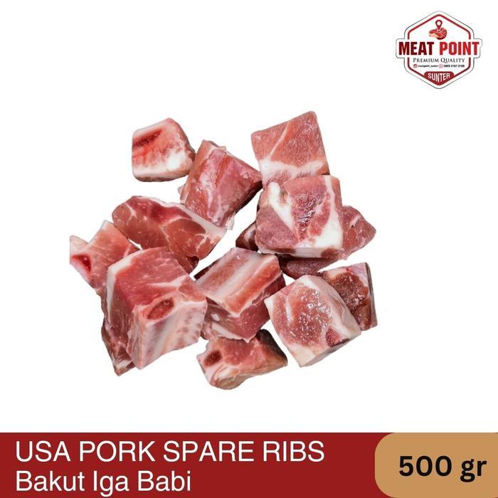 Import USA Pork Spareribs (Bakut) Iga Babi