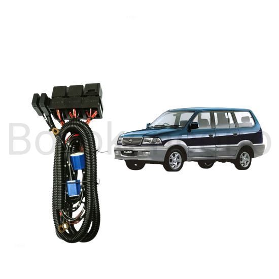 Relay Set Lampu Utama LED H4  Mobil Toyota kijang kapsul LGX LSX KRISTA 1997 2004 Byk