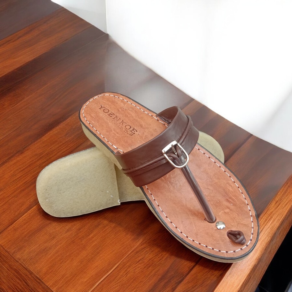 Sandal Pria Sandal Laki-Laki Sandal Tarumpah Tasik || sendal kulit pria dewasa bermerek sendal cowok