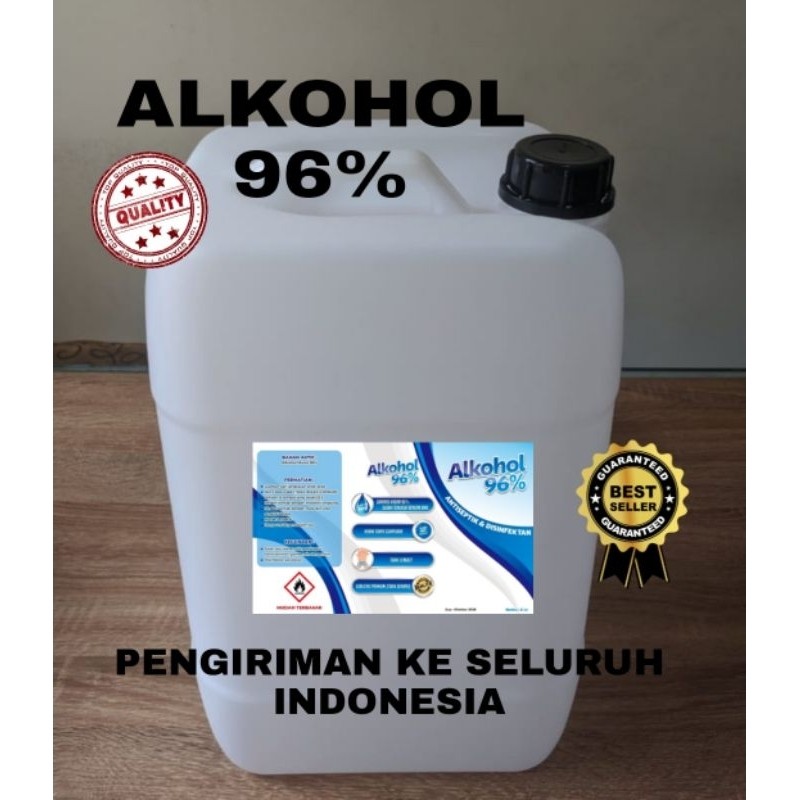 Alkohol 96% 20 Liter Jerigen Baru Non Food Grade