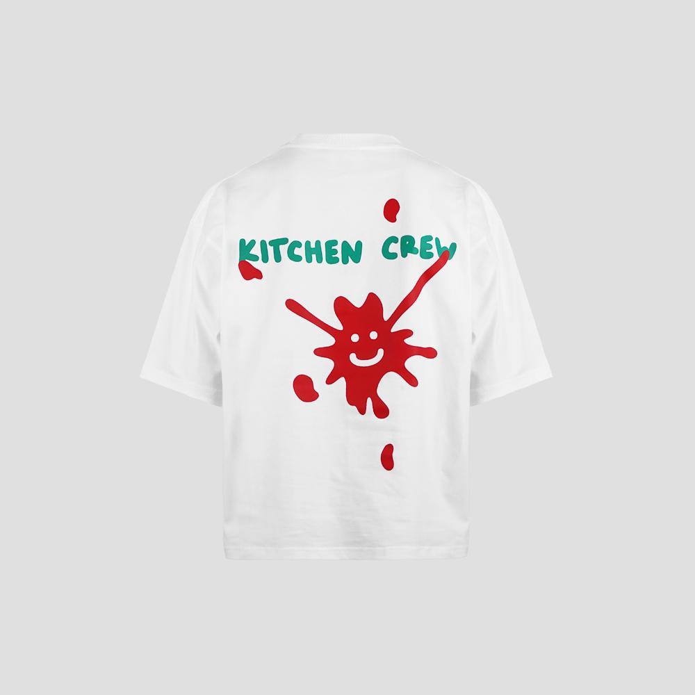 FAITH FADE x KEBAB MONSTER - Kitchen Crew Boxy Tee (White)