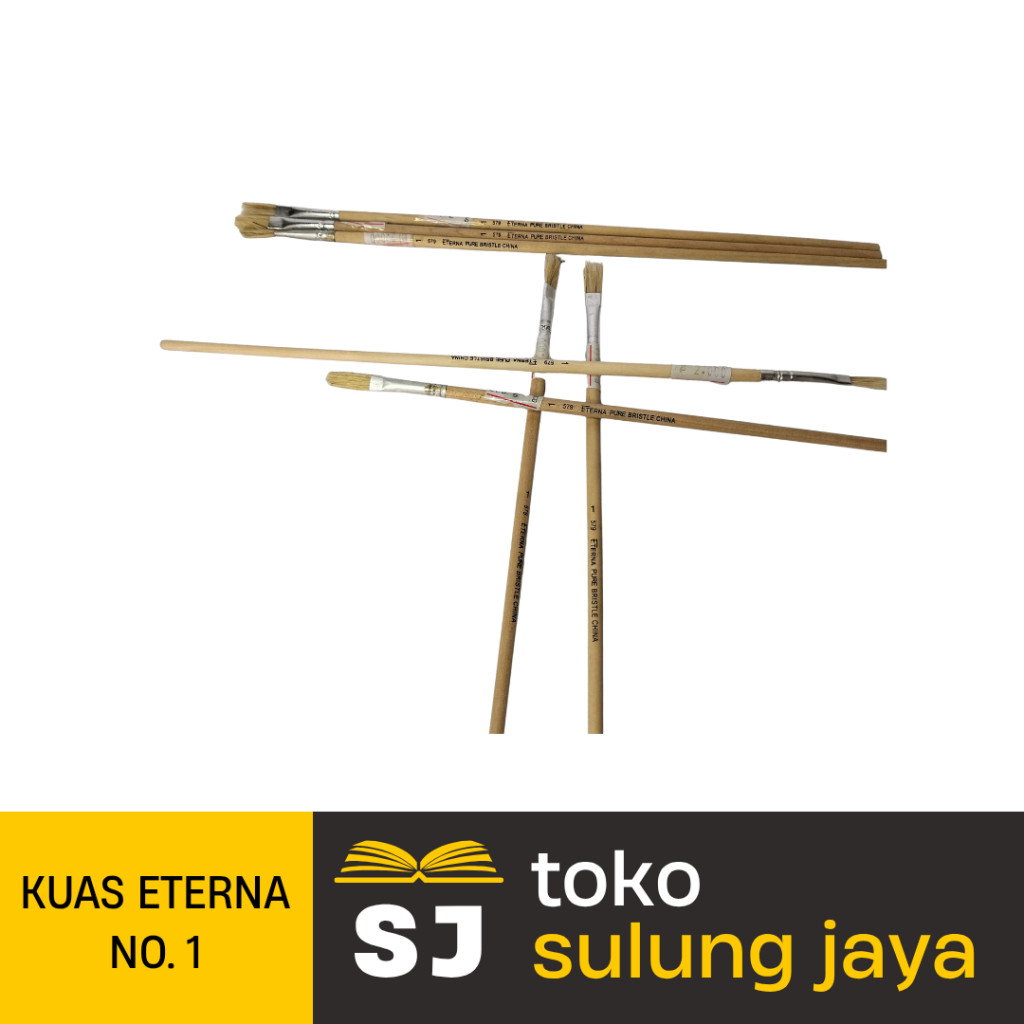 KUAS LUKIS ETERNA NO. 1 - 12 | KUAS GAMBAR ETERNA NO. 1 - 12 | ARTIST PAINT BRUSH NO. 1 - 12 | ALAT 