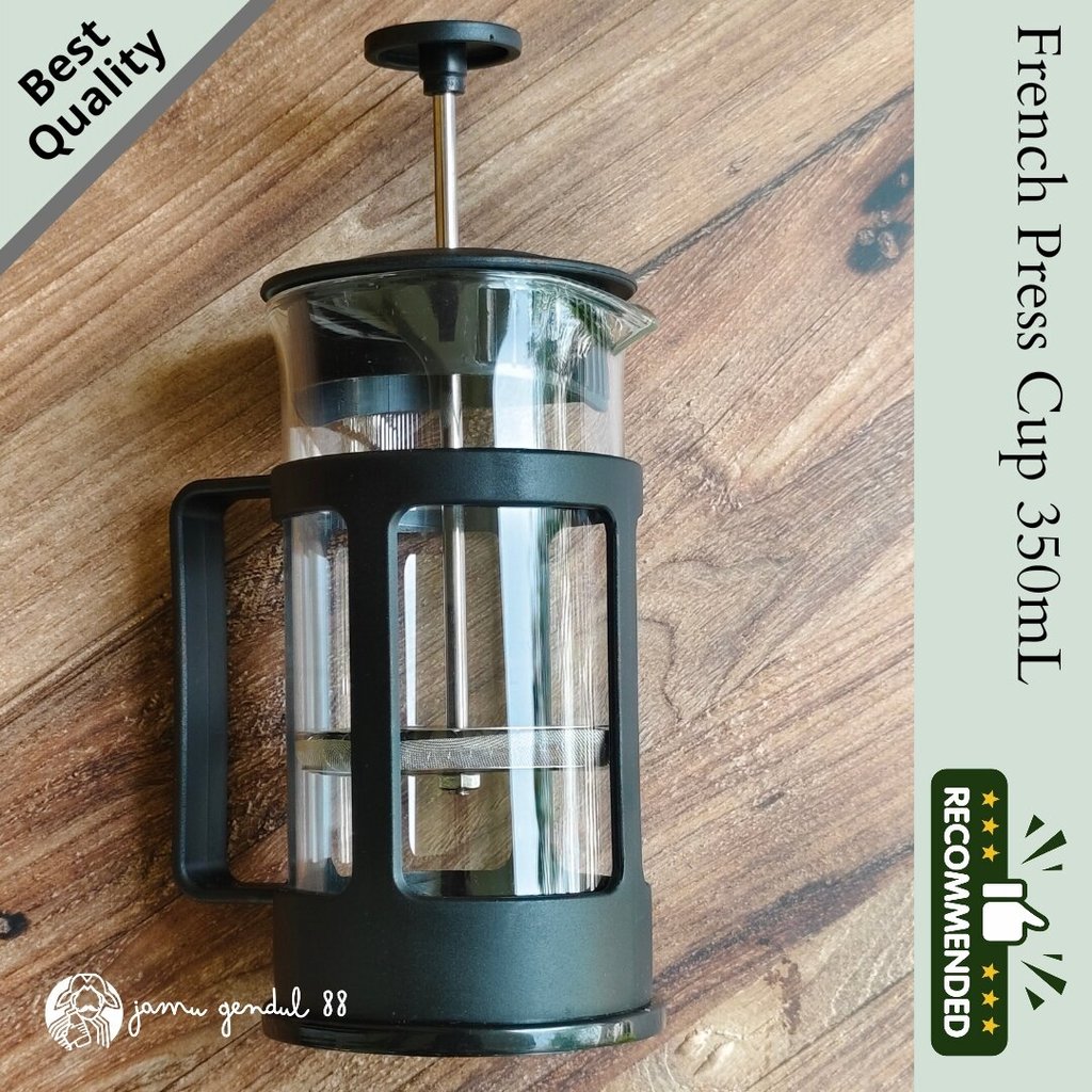 French Press Cup - Gelas Seduh Teh/Kopi/Herbal dan Rempah dengan Saringan