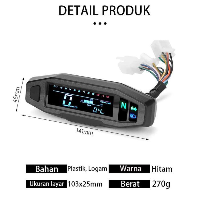 Gwein Universal Speedometer Odometer Kilometer Digital Koso Mini Speedometer KTM SX KTM XC KTM All M