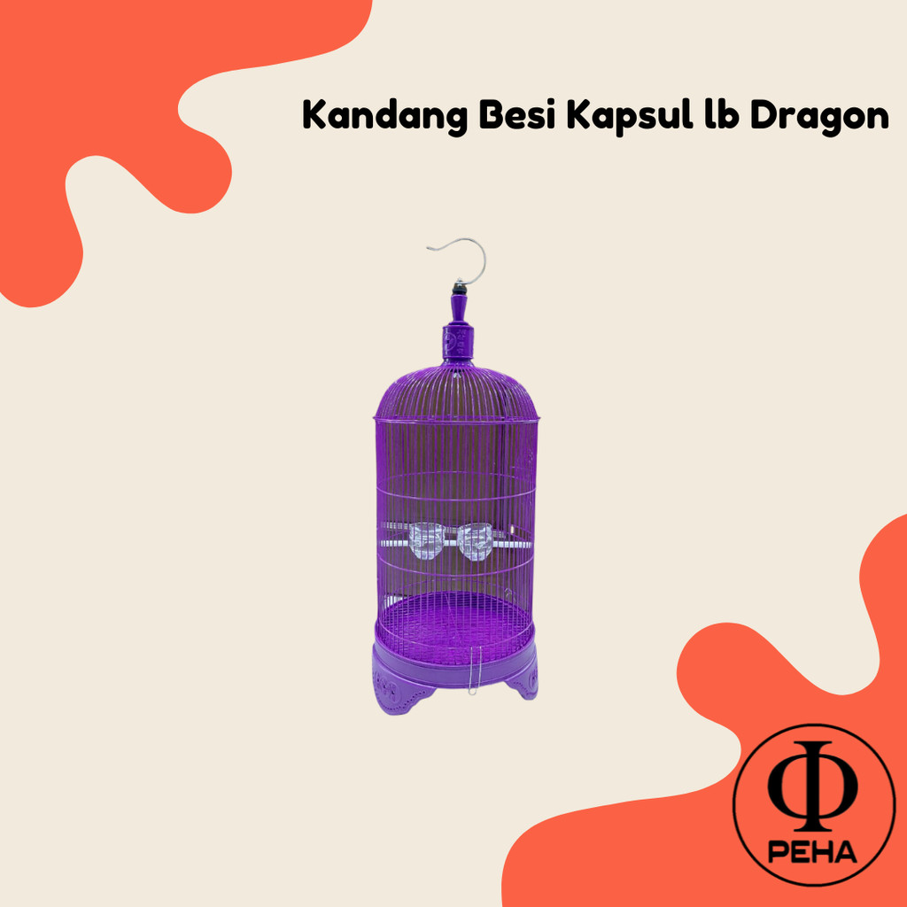 Kandang Besi Kapsul lb Dragon Sangkar Burung Konin Ciblek Full Set