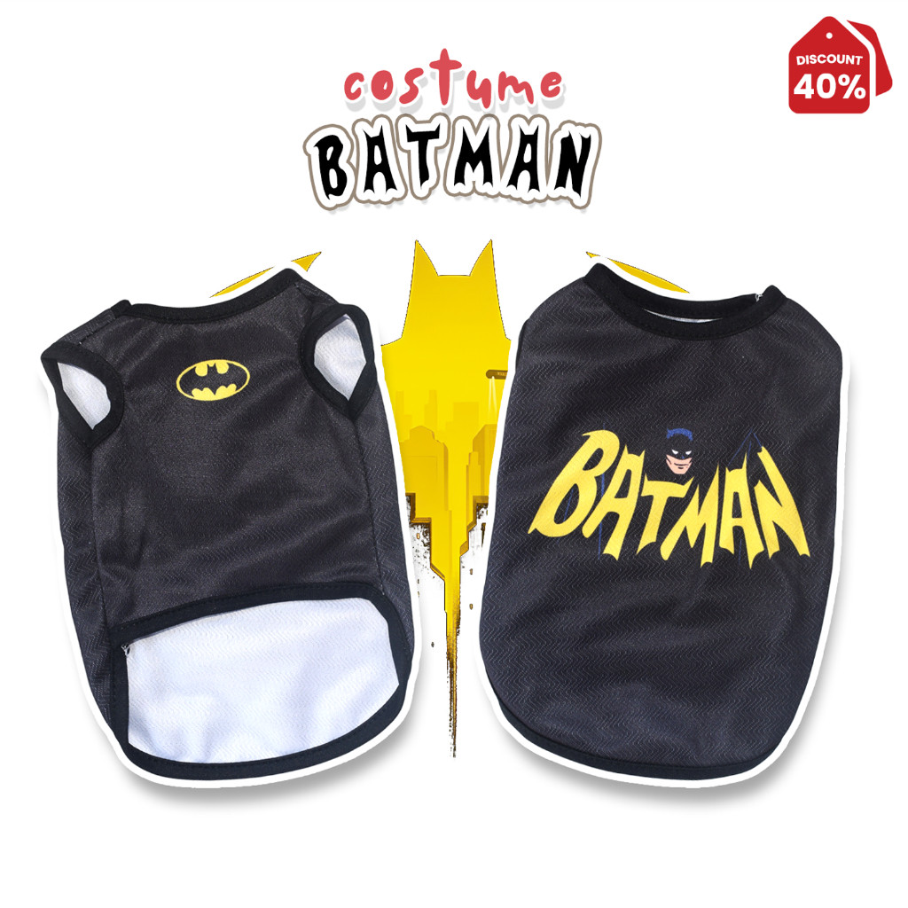 Baju Kucing Lucu Costume Batman Murah Untuk Kucing Anjing Monyet
