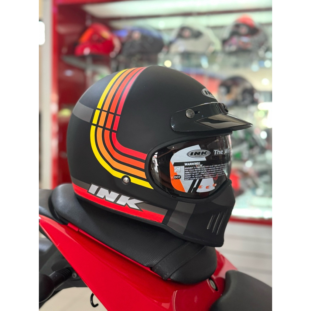 Helm INK Trooper Borderline Kaca Light Smoke