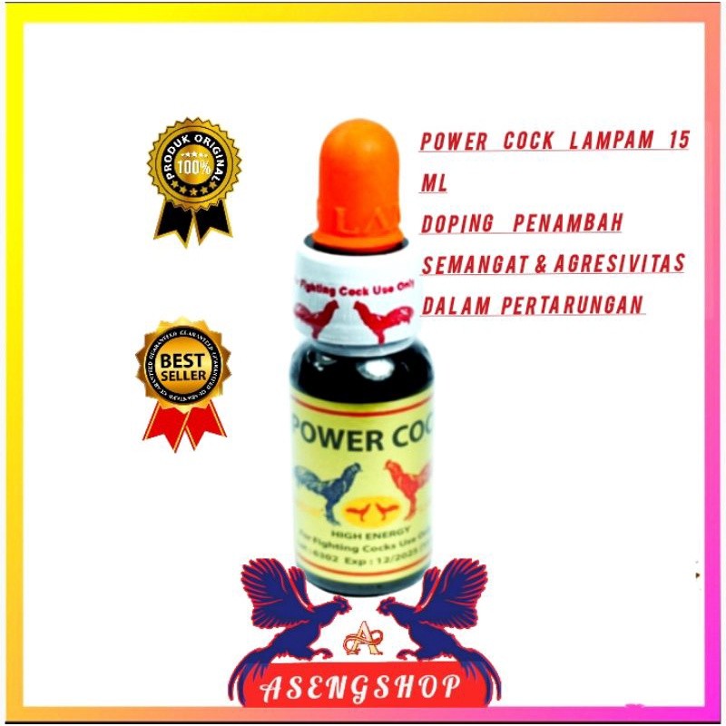 [CAHAYA PETSTORE] Doping POWER COCK ,  Lampam Doping Ayam ( 15 ml ) Membantu meningkatkan  stamina a