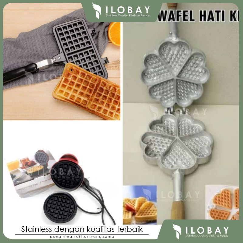 waffle maker persegi / waffel kotak / waffle maker segi panjang / Cetakan wafel maker bentuk hati ce