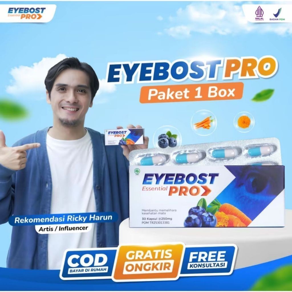 Eyebost Pro Vitamin Mata Original Obat Mata Herbal Eyeboost Vitamin Mata Kesehatan Mata Obat Sakit M