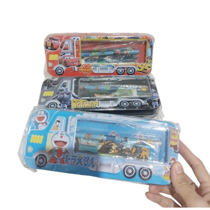 Pencil Case Kotak Pensil Kaleng + Study Set K-669//kotak pensil anak //kotak pensil murah /souvenir 