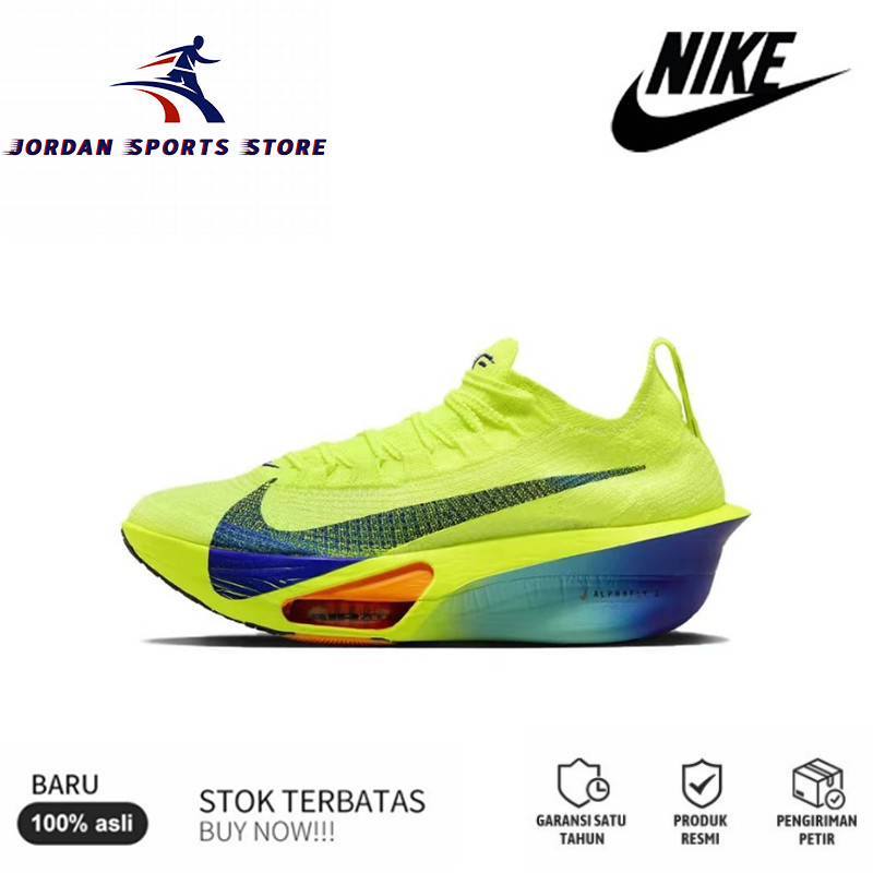 Air Zoom Alphafly Next% 3 Sepatu Nike Lari Maraton Bersirkulasi Low-top Sepatu Pria Uniseks Nike Zoo