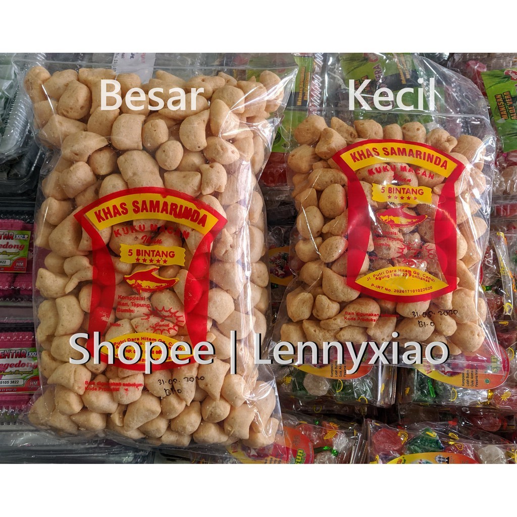 Kuku Macan Samarinda KECIL Amplang Getas Kerupuk Ikan Pipih Belidak Belida khas Samarinda Kalimantan