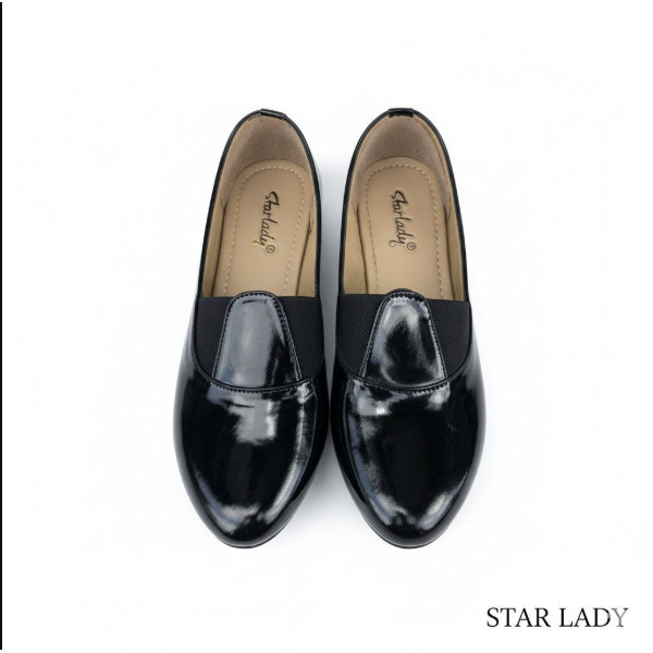 STARLADY ELYCIA SEPATU PANTOFEL HAK WANITA HITAM SIZE 37-40