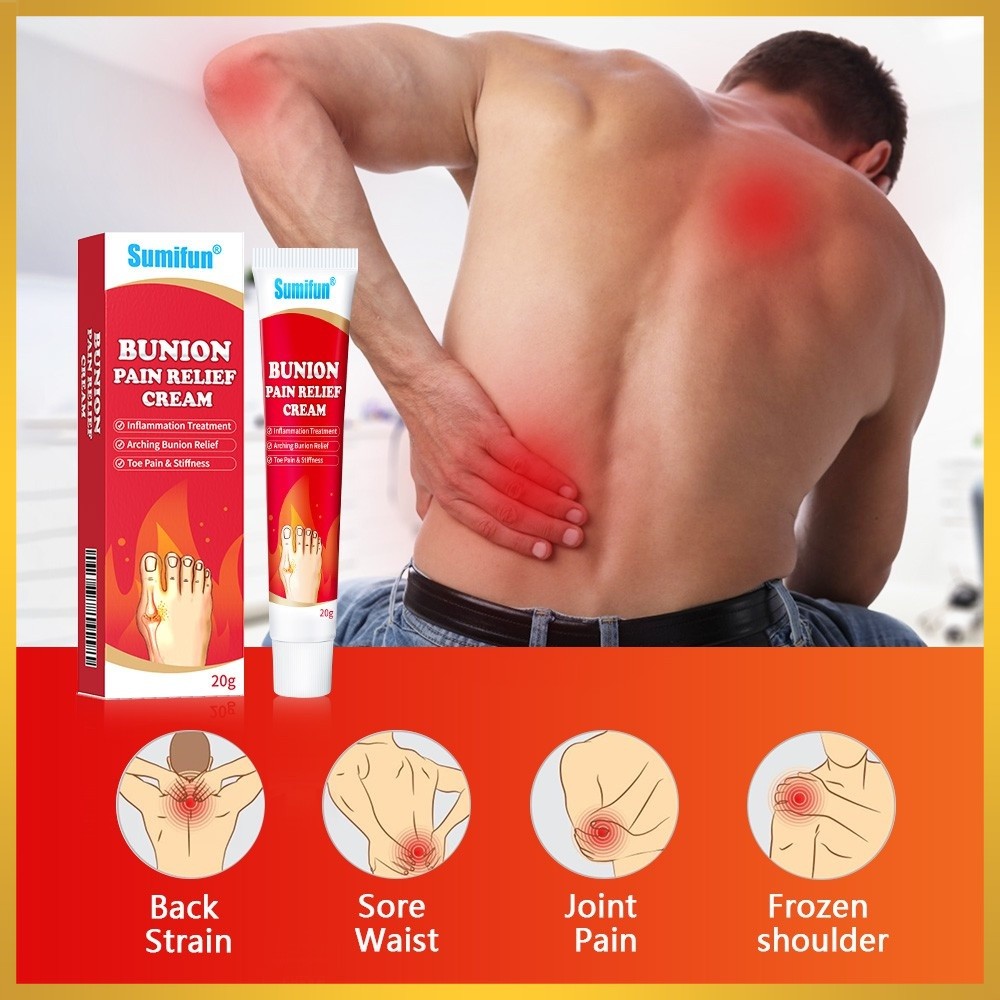 Sumifun Arthritis Bunion Pain Relief Cream Joint Pain Rheumatism Plaster Pain Relievers Ointment