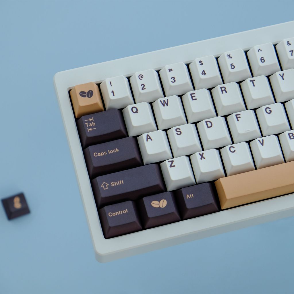 GMK Coffee Keycaps, 134 Keys Keycaps Cherry Profile DYESUB Personalized GMK Keycaps For Mechanical K