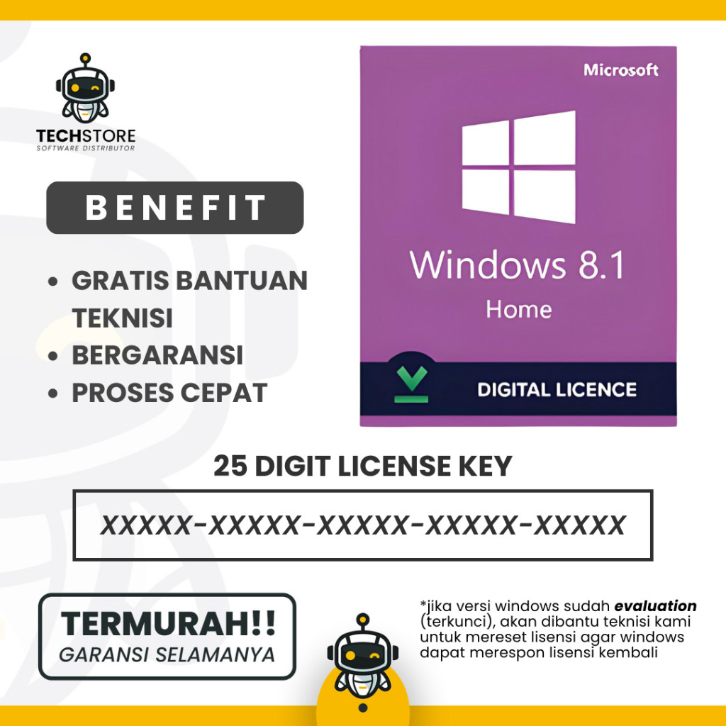 Windows 8.1 Home License Product Key Original Retail